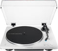 Audio-Technica AT-LP70XBT - Platine vinyle automatique Bluetooth à courroie - Lecture jusqu'à 45 tours minute - Modèle blanc noir compatible casque et haut-parleurs