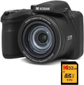 KODAK Pixpro AZ405 appareil photo bridge 20 MP - Zoom optique 40x et grand angle - Stabilisation OIS vidéo Full HD 1080p - Carte SDHC U1 32 Go et alimentation par piles AA