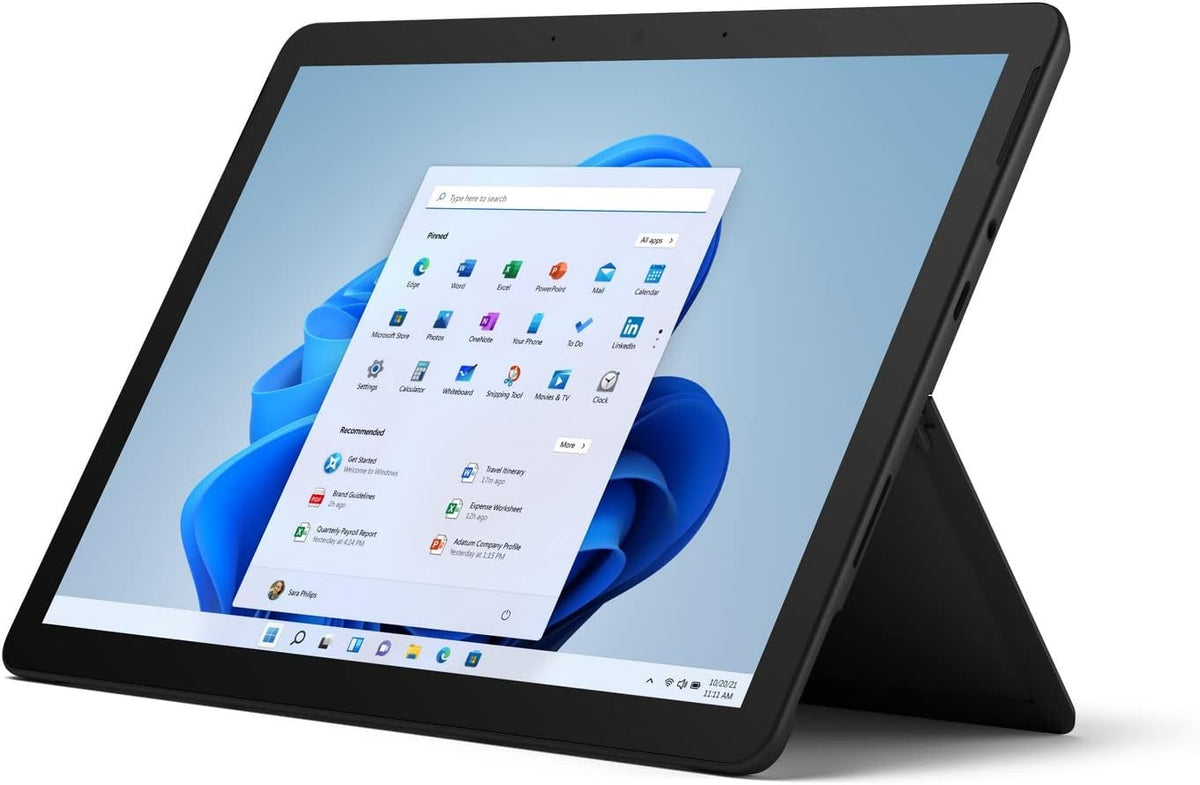 Microsoft Surface Go 3 PC tablette 2 en 1 noir 10,5 pouces - Écran 1920 x 1280 avec Intel Core i3 - 8 Go RAM et SSD 128 Go - Windows 11 mode S autonomie jusqu à 11 h