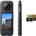 Insta360 X4 Pack Construction Caméra 360 8K - Vidéo HDR 360 à 30 ips et photo 72 MP - Timelapse 11K - Compatible DroneDeploy OpenSpace Cupix Oculo