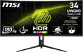 MSI MAG 342CQR E2 écran gaming incurvé 34 pouces - UWQHD 3440 x 1440 dalle VA 1500R - 180 Hz et 1 ms MPRT Adaptive Sync - DisplayPort 1.4a HDMI 2.0b CEC