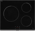 Brandt BPI6362B - Plaque induction encastrable 3 foyers 5900 W - Vitrocéramique noire minuterie arrêt automatique - Encastrement 56 x 49 cm fabriquée en France