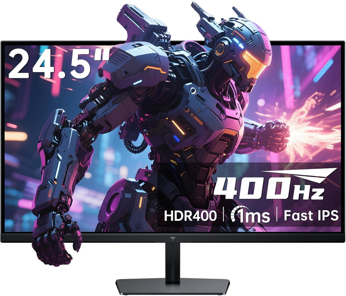 KTC H25X7 Écran gaming Fast IPS 24,5 pouces Full HD - 360 Hz avec OC 400 Hz - 1 ms Adaptive Sync HDR400 - 2 HDMI 2 DisplayPort sRGB 128 VESA 100 x 100