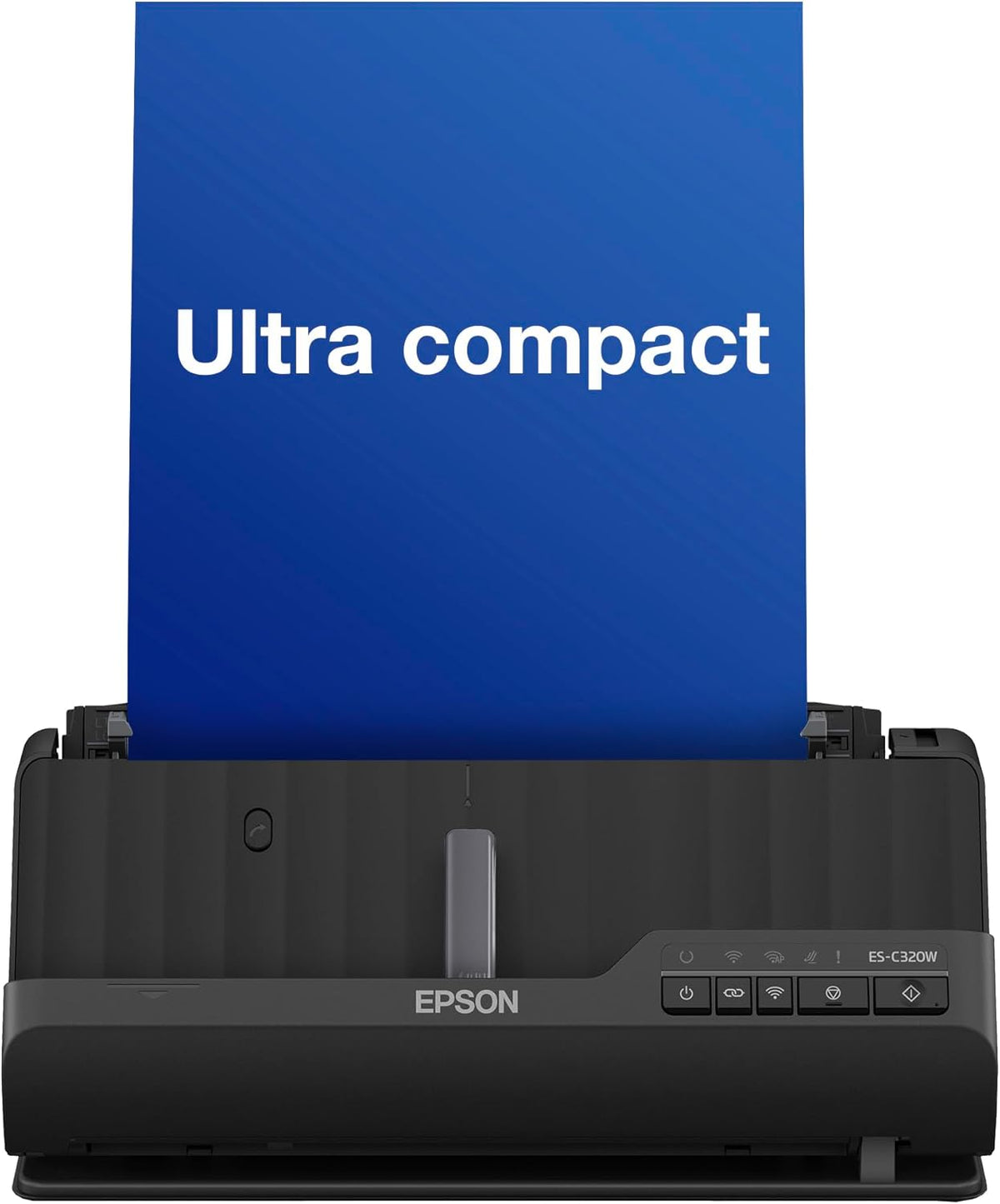 Epson ES-C320W - Scanner documents A4 recto verso compact Wi-Fi - Chargeur 20 feuilles modes demi tour et chemin droit - Numérisation passeports livrets multi appareils
