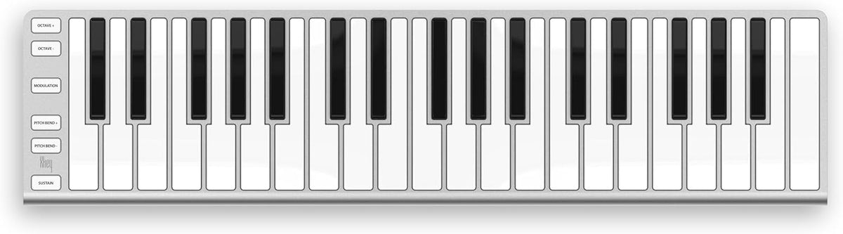 ESI Xkey 37 Clavier maître MIDI USB argenté - 37 touches ultra plates - Format léger et portable - Contrôleur compact pour production musicale et instruments virtuels