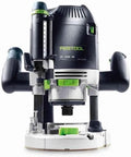Festool OF 2200 EB-Set - Défonceuse plongeante professionnelle 230 V - Jusqu'à 22000 tr min pour fraisage intensif - Modèle 8,3 kg pour atelier et menuiserie
