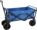 WJYLM Chariot pliant extérieur à 4 roues - Charge jusqu à 85 kg pour camping et plage - Wagon robuste pour jardin et pêche - Chariot de transport pliable Style 2