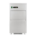 IR MGC 20 machine à glaçons professionnelle - production 20 kg en 24 h stockage 5 kg - glaçons creux refroidissement à air - acier inoxydable 200 W réfrigérant R290