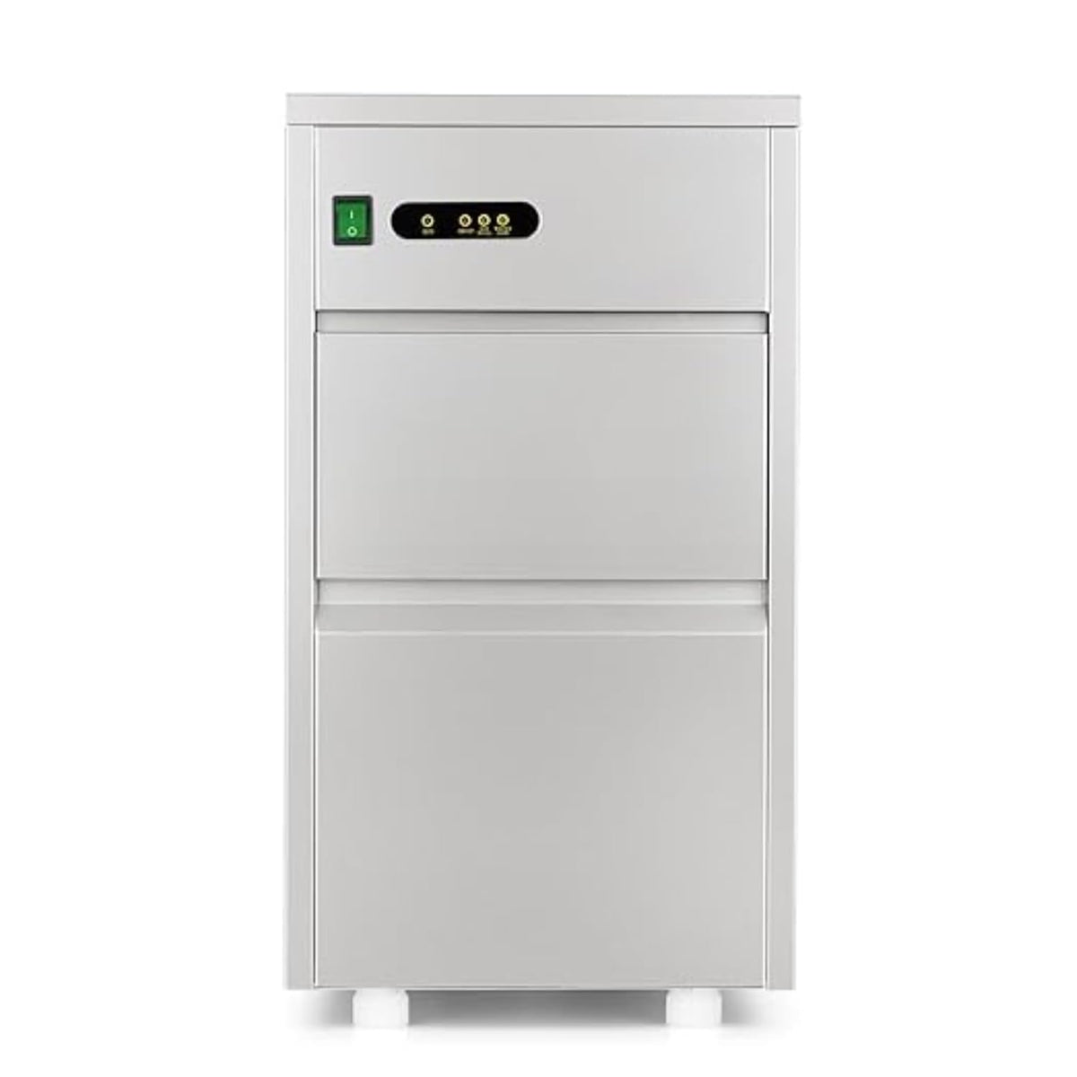 IR MGC 20 machine à glaçons professionnelle - production 20 kg en 24 h stockage 5 kg - glaçons creux refroidissement à air - acier inoxydable 200 W réfrigérant R290