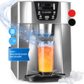 Klarstein Ice Volcano 2G machine à glaçons - réservoir 2 L production jusqu à 12 kg - distributeur eau froide intégré - alarmes de sécurité format comptoir pour maison et cuisine