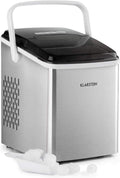 Klarstein Arctic Porter machine à glaçons - production 12 kg en 24 h 9 cubes par cycle - 2 tailles cycle 8 min réservoir 2 L - écran LCD minuterie poignée transport