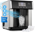 Klarstein Eiszeit Crush Machine à glaçons 3 L - Production jusqu à 15 kg de glace - Trois tailles de glaçons en forme de balle - Alarme intégrée et entretien facile