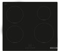 Bosch PUE611BB5E Série 4 - Plaque induction 4 foyers 60 cm 4600 W - Minuterie programmation et verrou sécurité - Surface céramique noire pour cuisine