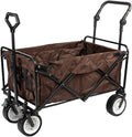 WJYLM Chariot de jardin pliable à tirer - Charge jusqu à 100 kg pour extérieur - Wagon de camping robuste sur roues - Poignée avec cadre acier et aluminium Style 2