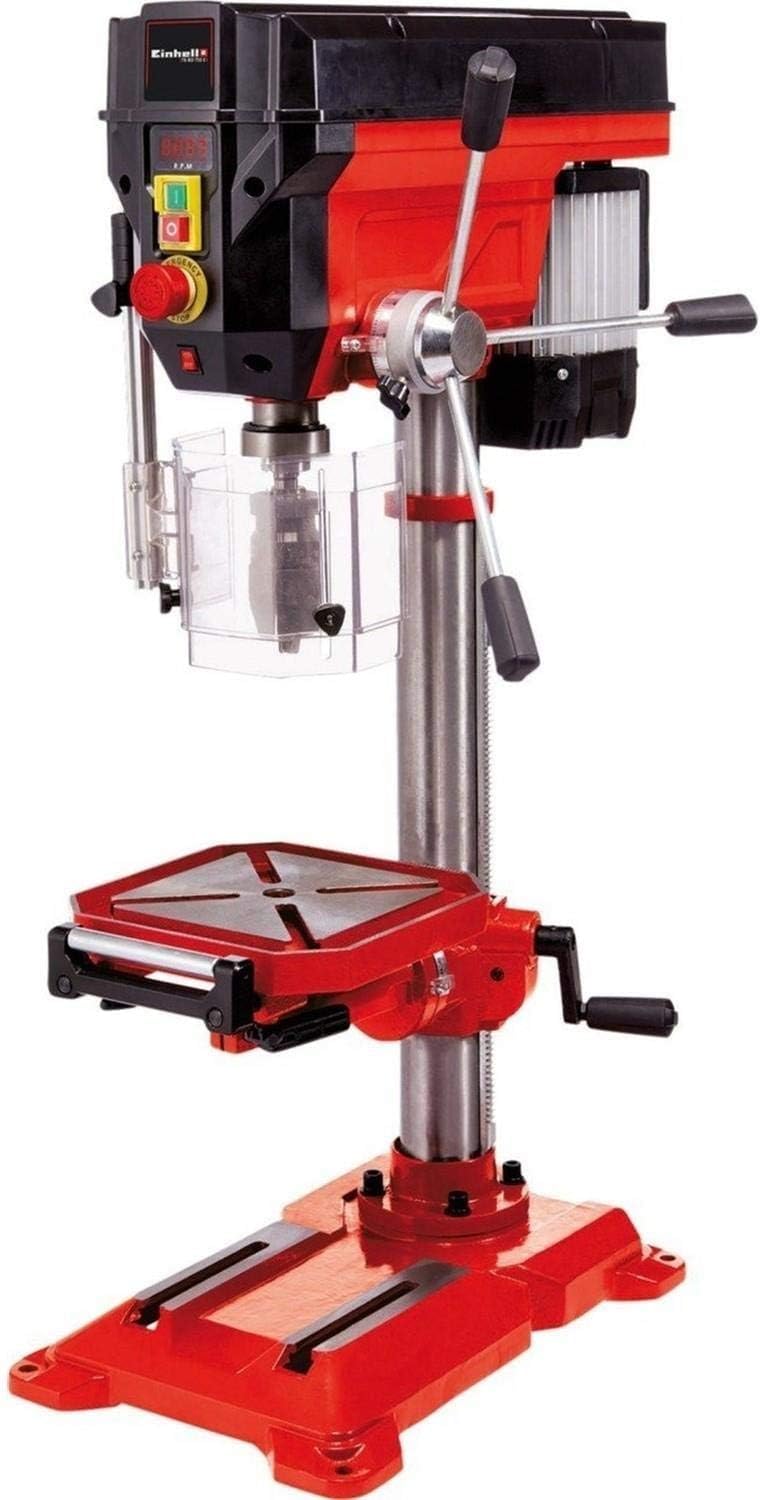 Einhell TE BD 750 E Perceuse à colonne 750 W - Profondeur de perçage jusqu à 80 mm - Mandrin maximum 16 mm - Vitesse jusqu à 2500 tr min réglable en 230 V