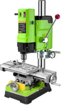 Fraiseuse perceuse d établi 1050 W verte - Perçage jusqu à 16 mm et course de broche 60 mm - 6 vitesses de 0 à 800 tr min - Pour bijoutiers menuisiers et atelier