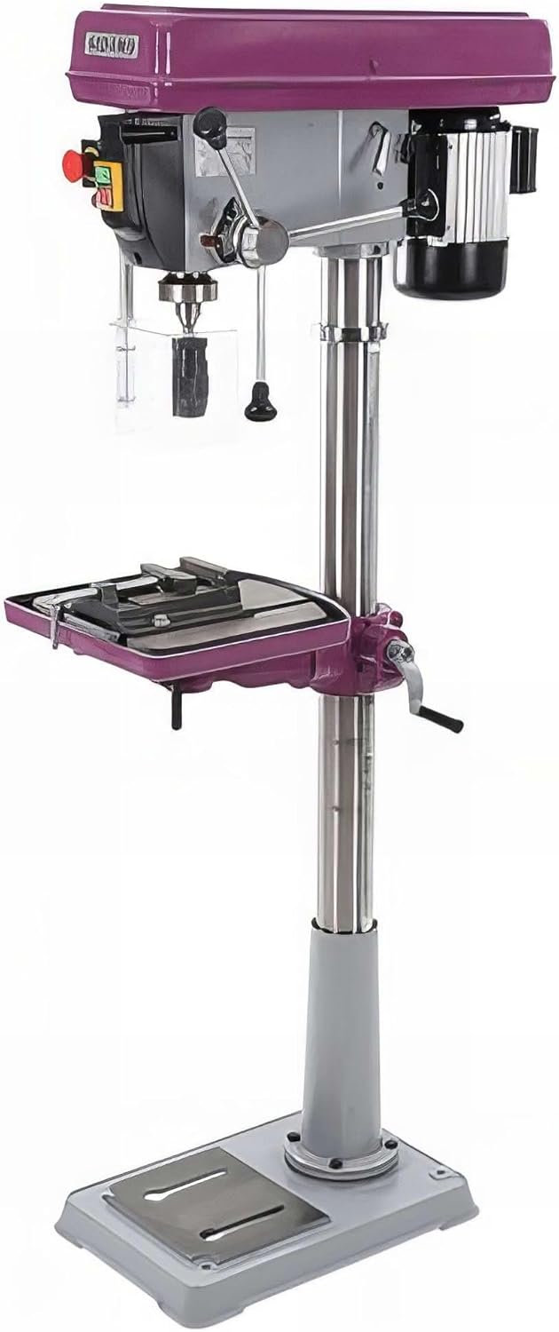 Sidamo STAR 26 PC Perceuse sur colonne avec étau - Puissance 850 W alimentation 230 V - 16 vitesses jusqu à 3000 tr min - Mandrin autoserrant 16 mm et accessoires