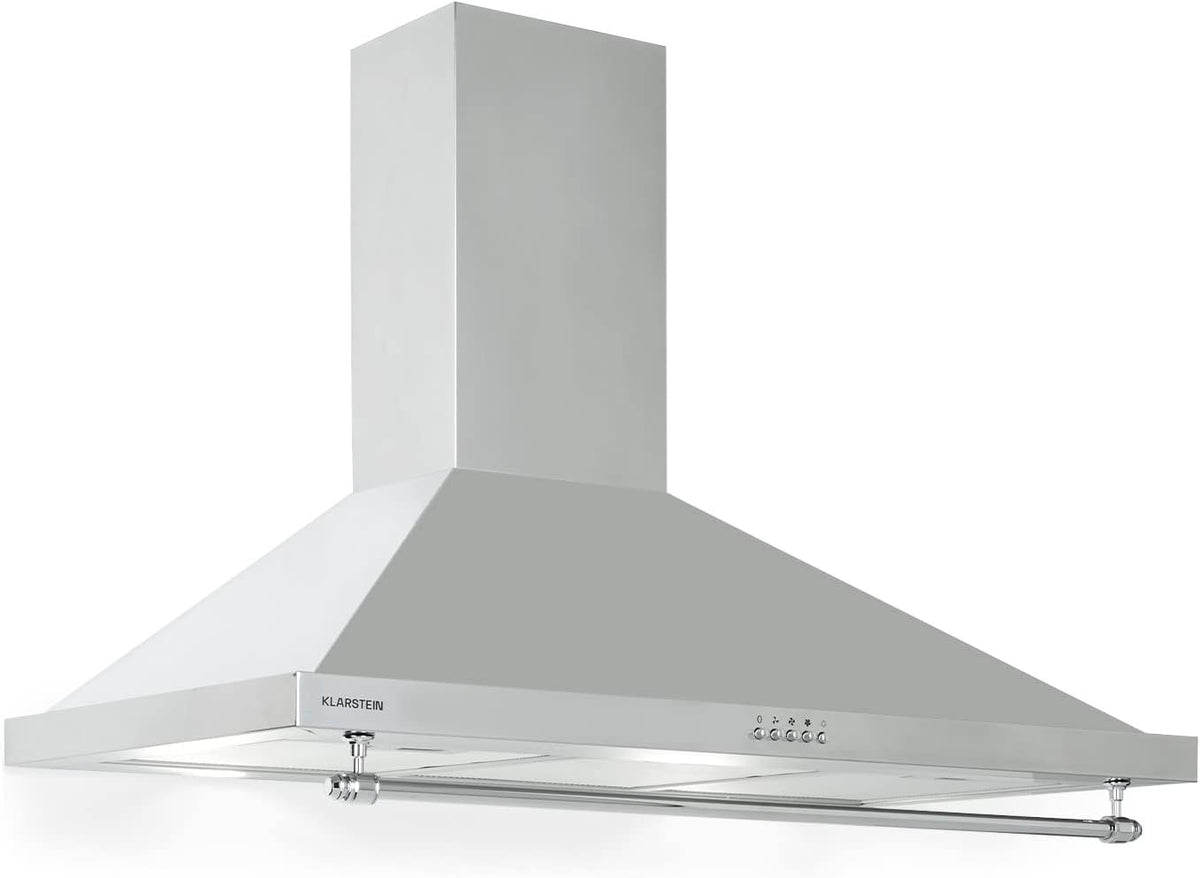 Klarstein hotte aspirante cuisine 90 cm - Débit 591,5 m3/h - Classe énergétique A - LED et filtre à graisse inox