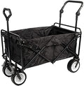 Tiiiopkvvv Chariot de traction pliable extérieur - Charge jusqu à 100 kg pour jardin et camping - Wagon utilitaire robuste sur roues - Chariot à main pour festival et transport