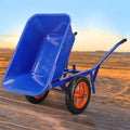 YHWKGZ chariot de jardin et plage 2 roues - Chariot épaissi en acier pour transport - Pneus pneumatiques pour boue déchets et nourriture - Modèle sans assemblage 28 kg