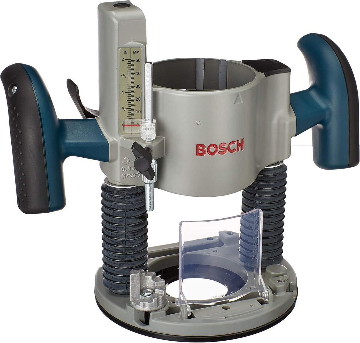 Bosch Professional RA1166 Base plongeante pour défonceuse - Construction aluminium - Base de fraisage réglable pour outils compatibles - Format filaire argenté pour atelier et menuiserie