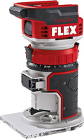 Flex CER18.0-EC C 531634 - Défonceuse affleureuse sans fil 18 V - Jusqu'à 30000 tr min base fixe - Batterie Lithium-ion compatible modèle rouge pour travail du bois