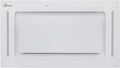 Gurari 217 WH 52 Pr Hotte encastrée plafond 52 cm - Débit jusqu à 1000 m3 par h - 3 niveaux avec télécommande - Cadre verre blanc et commandes tactiles
