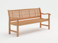 Banc de jardin - bois - 172x62x87 cm - bois naturel - classique